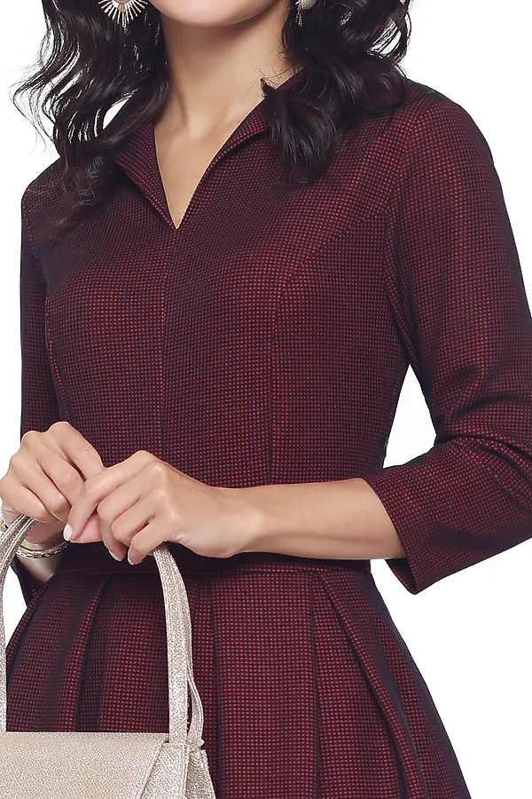 Платье DSTREND, тёмно-бордовый - фото 2