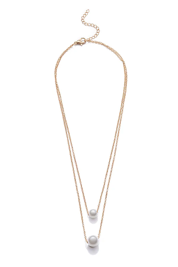 Колье "Жемчужина Нила" Nothing Shop, золотистый, белый - фото 2