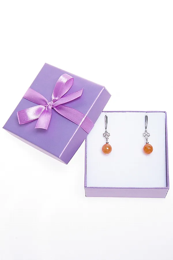 Серьги BELLOVERA, оранжевый - фото 2