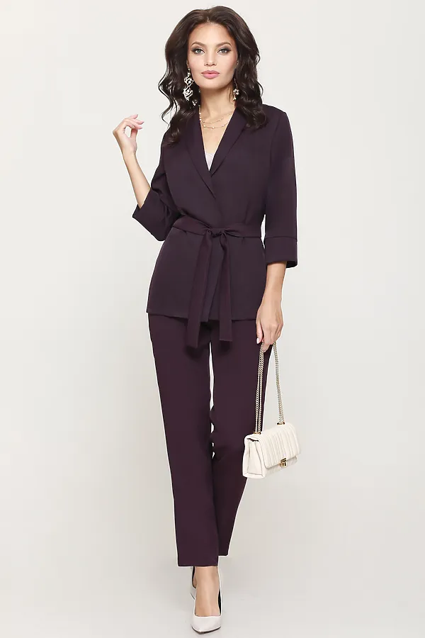 Костюм (Жакет+Брюки) DSTREND, фиолетовый - фото 2