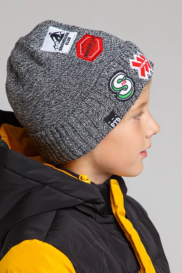 Шапка PLAYTODAY, темно-серый - фото 2