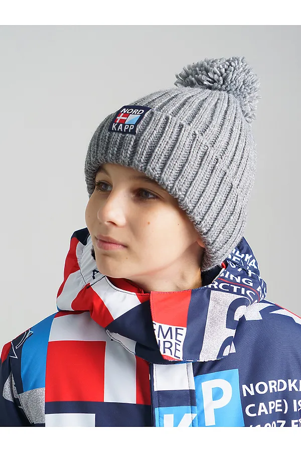 Шапка PLAYTODAY, серый - фото 2