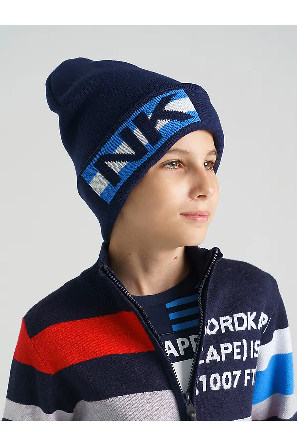 Шапка PLAYTODAY, тёмно-синий - фото 2