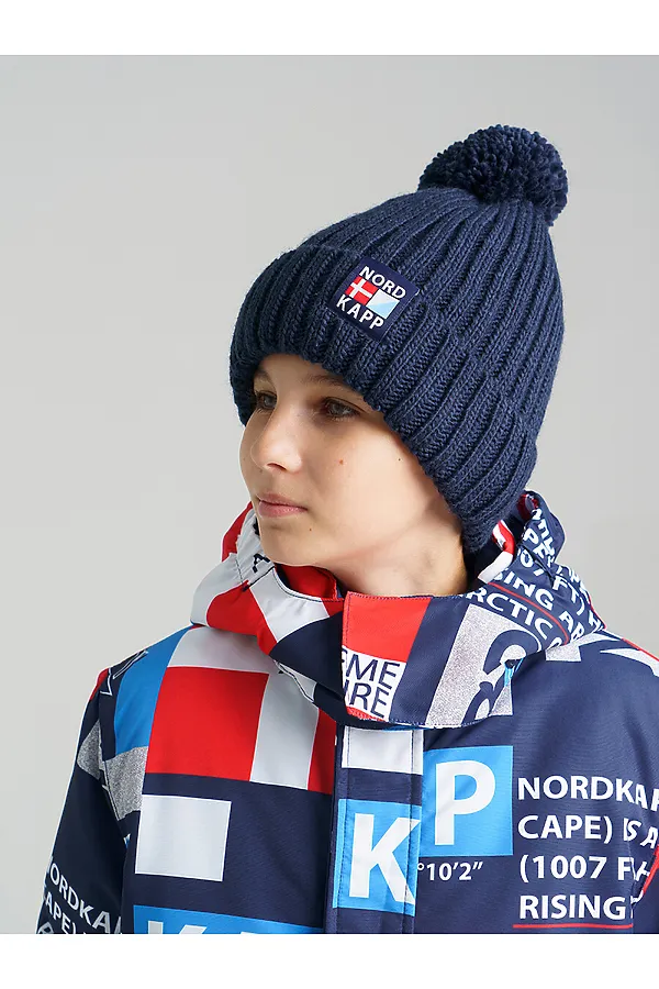 Шапка PLAYTODAY, тёмно-синий - фото 2