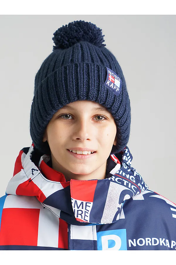 Шапка PLAYTODAY, тёмно-синий - фото 2