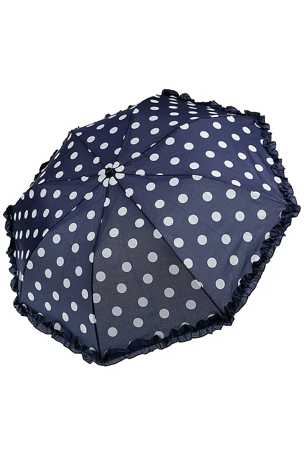 Зонт-полуавтомат PLAYTODAY, тёмно-синий,белый - фото 2