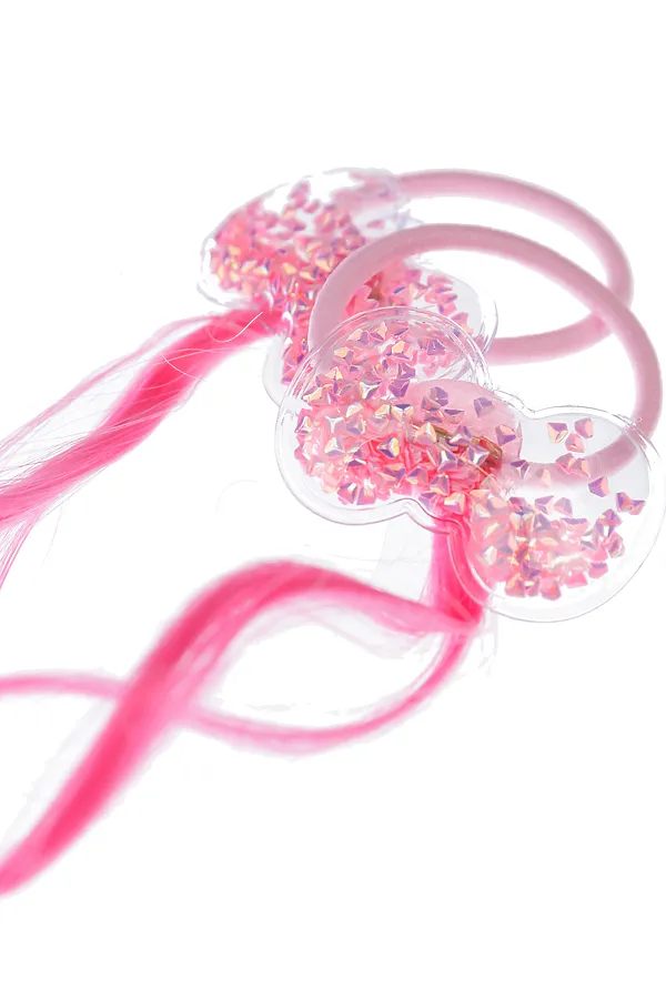 Резинки для волос 2 шт. PLAYTODAY, розовый - фото 2