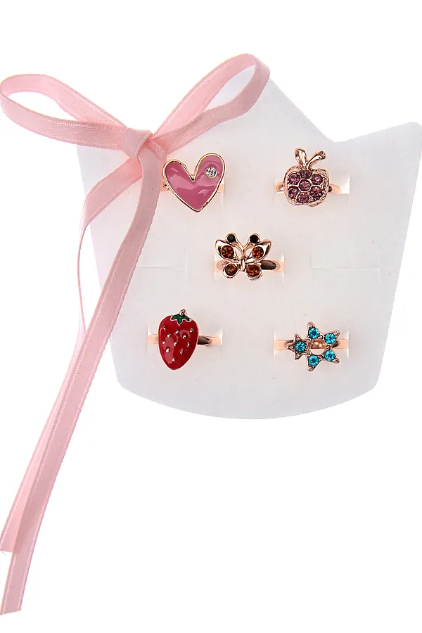 Кольца 5 шт. PLAYTODAY, разноцветный - фото 2