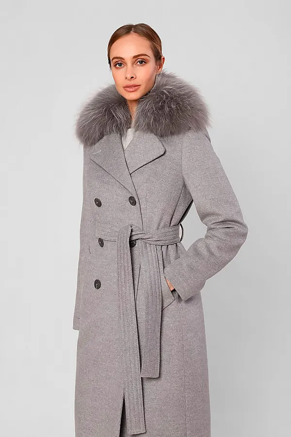 Пальто POMPA, светло-серый - фото 2
