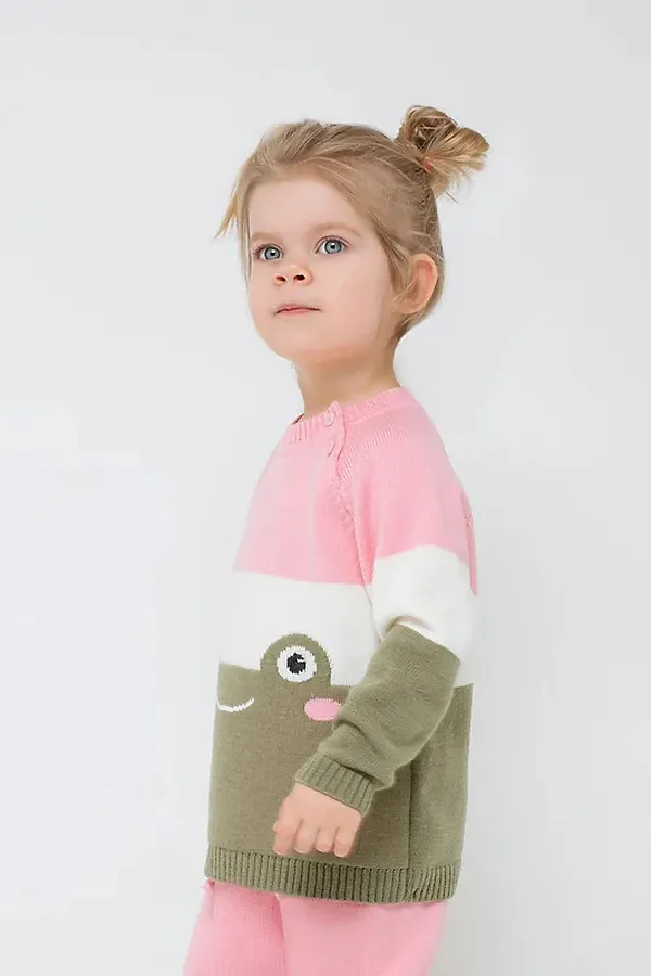 Костюм (джемпер+брюки) CROCKID SALE, светло-розовый,светлая полынь - фото 2