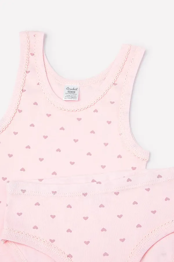 Комплект CROCKID SALE, сердечки на светло-розовом - фото 2