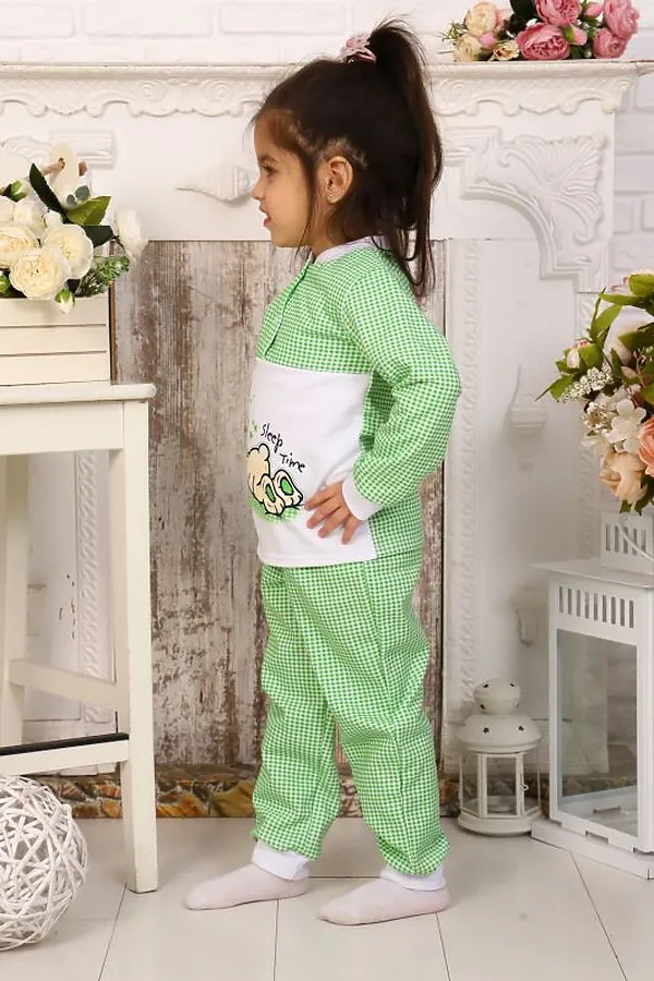 Пижама (футболки+брюки) СОФИЯ37, зеленый - фото 2