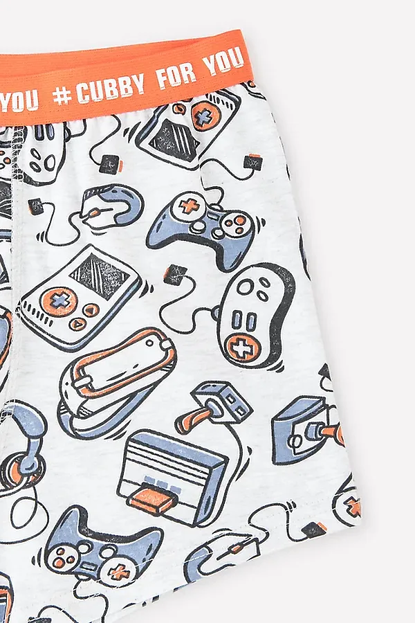 Трусы 2 шт. CUBBY, компьютерные игры на меланже - фото 2