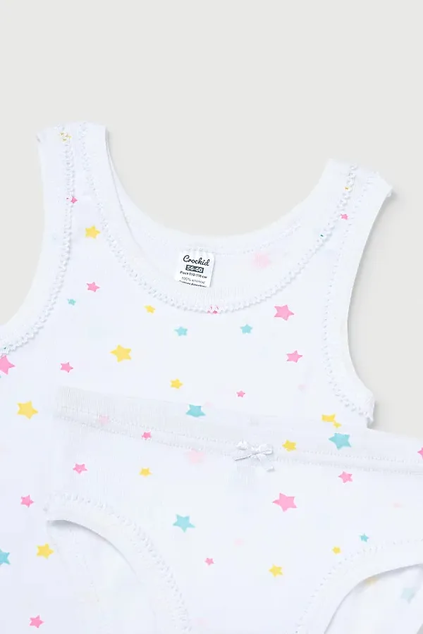 Комплект CROCKID SALE, радужный звездопад на белом - фото 2