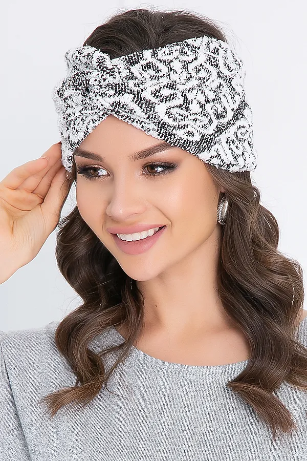 Повязка BELLOVERA, белый, черный - фото 2