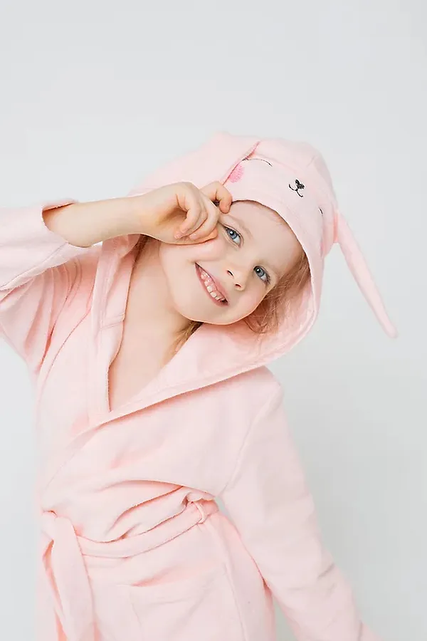 Халат CROCKID, светло-розовый(зайчик) - фото 2