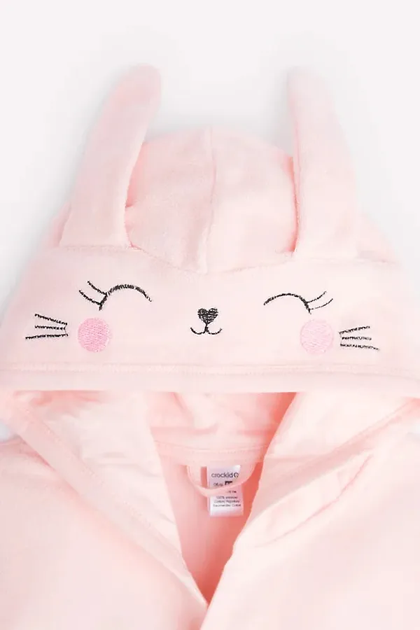 Халат CROCKID, светло-розовый(зайчик) - фото 2