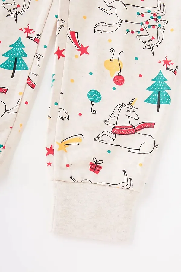 Комбинезон CROCKID SALE, новогоднее волшебство на св.бежевом меланже - фото 2