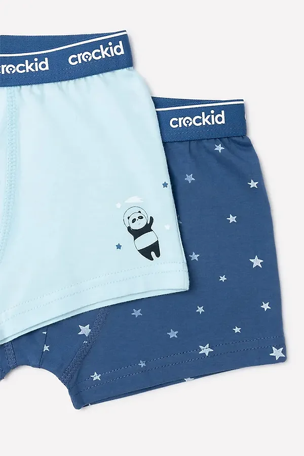 Трусы 2 шт. CROCKID, небесный,ультрамарин,ночное небо - фото 2
