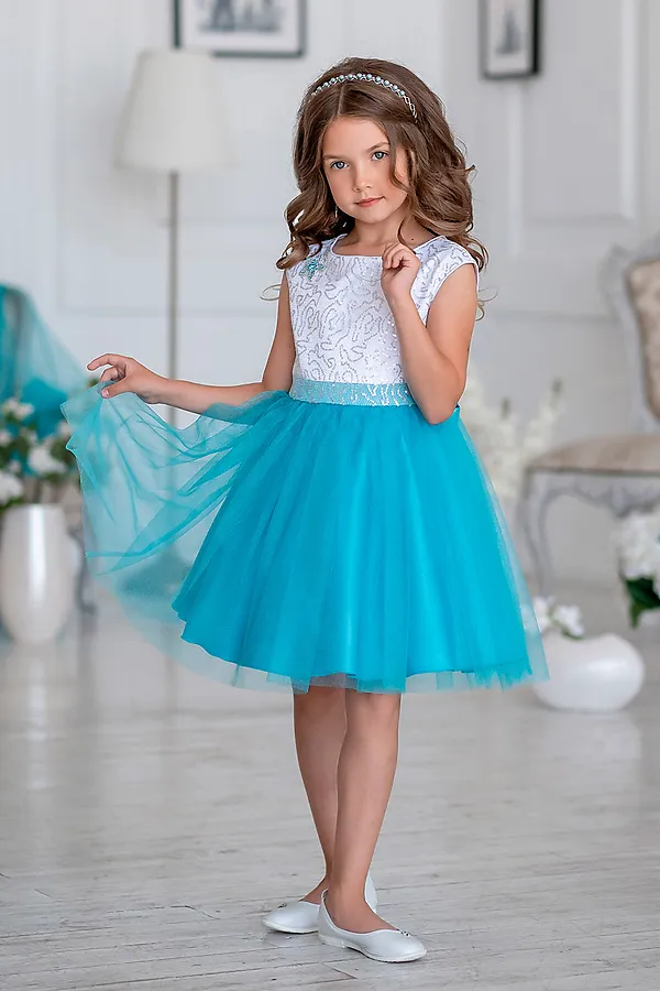 Платье ALOLIKA, бирюзовый - фото 2