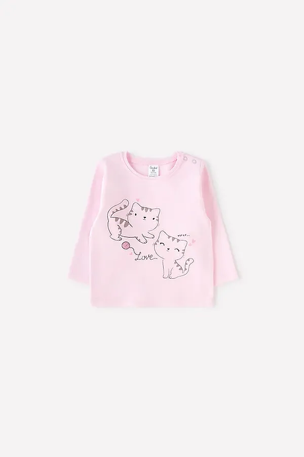 Джемпер CROCKID SALE, нежно-розовый(леопардовый котенок) - фото 2