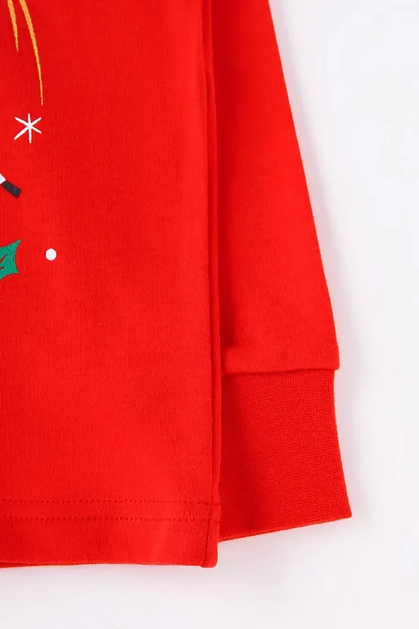 Пижама CROCKID SALE, насыщенно-красный,новогоднее волшебство - фото 2