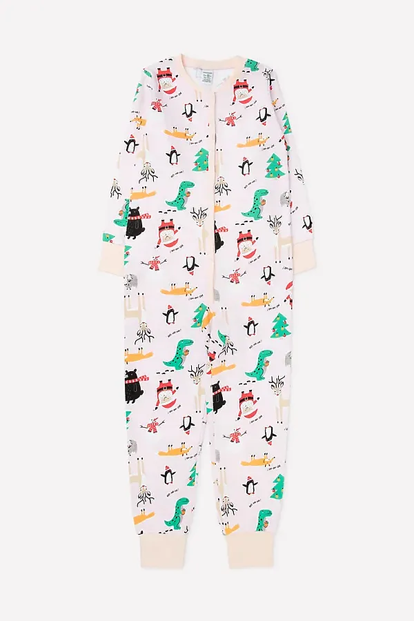 Комбинезон CROCKID, праздничный микс на бледно-персиковом - фото 2