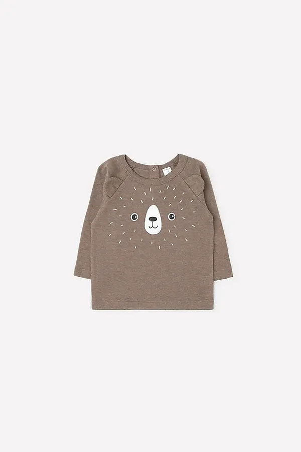 Джемпер  CROCKID SALE, коричневый меланж(зима в лесу) - фото 2