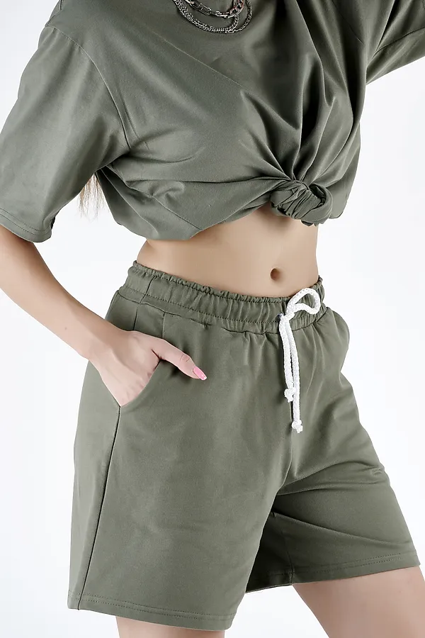 Шорты MODELLINI, хаки - фото 2