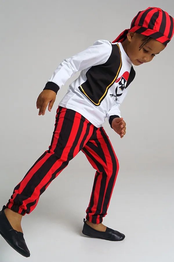 Карнавальный костюм Пирата PLAYTODAY, красный,черный,белый - фото 2