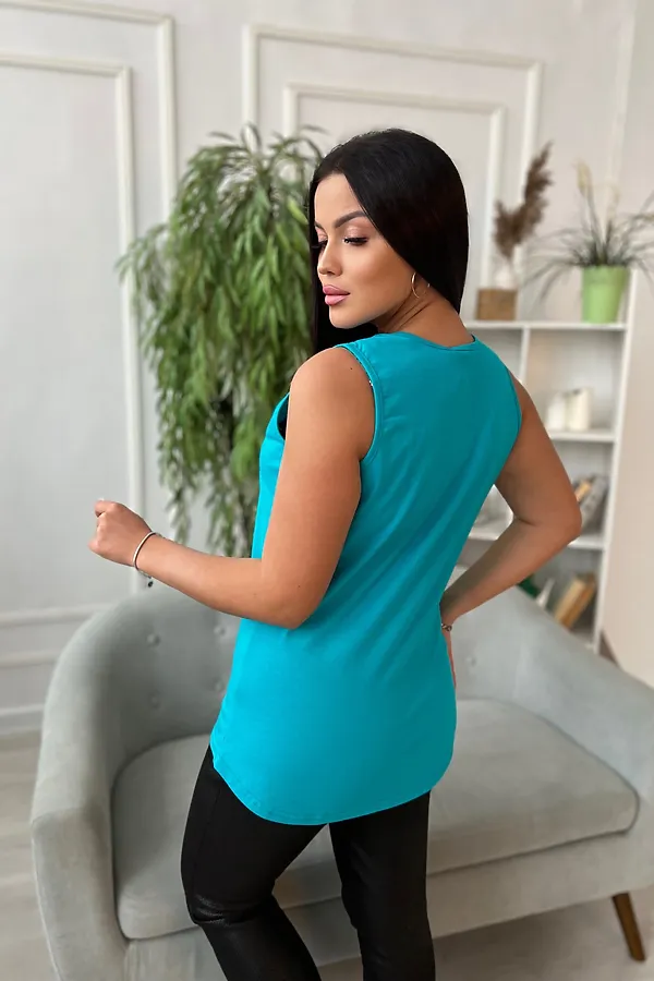 Майка 1927 НАТАЛИ, бирюза - фото 2