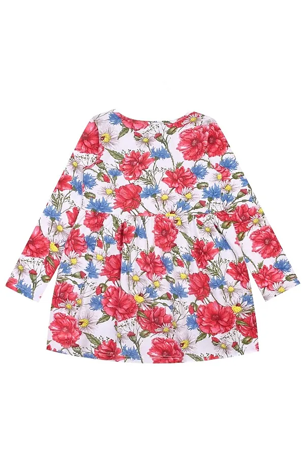 Платье АПРЕЛЬ, маки и васильки - фото 2