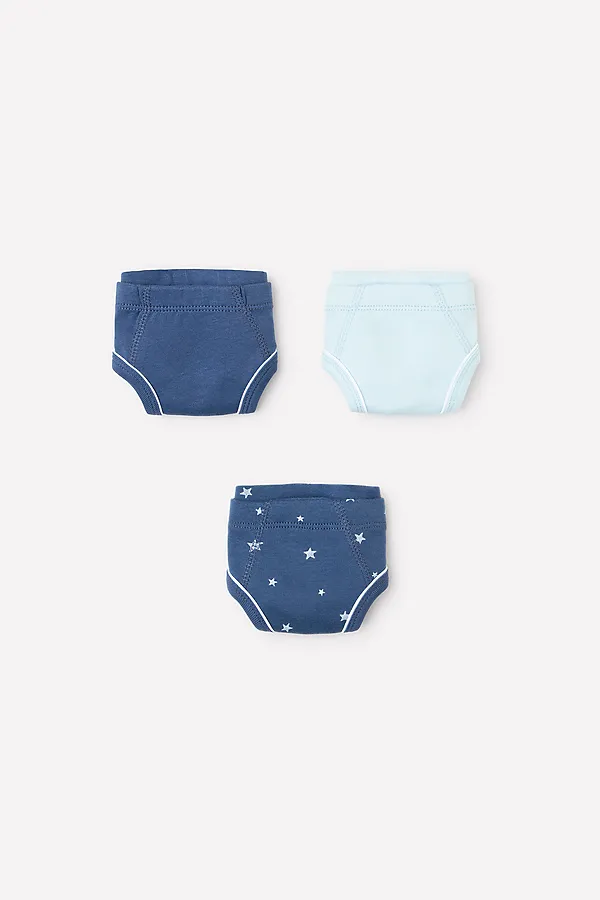 Трусы 3 шт. CROCKID SALE, небесный, ультрамарин, ночное небо - фото 2