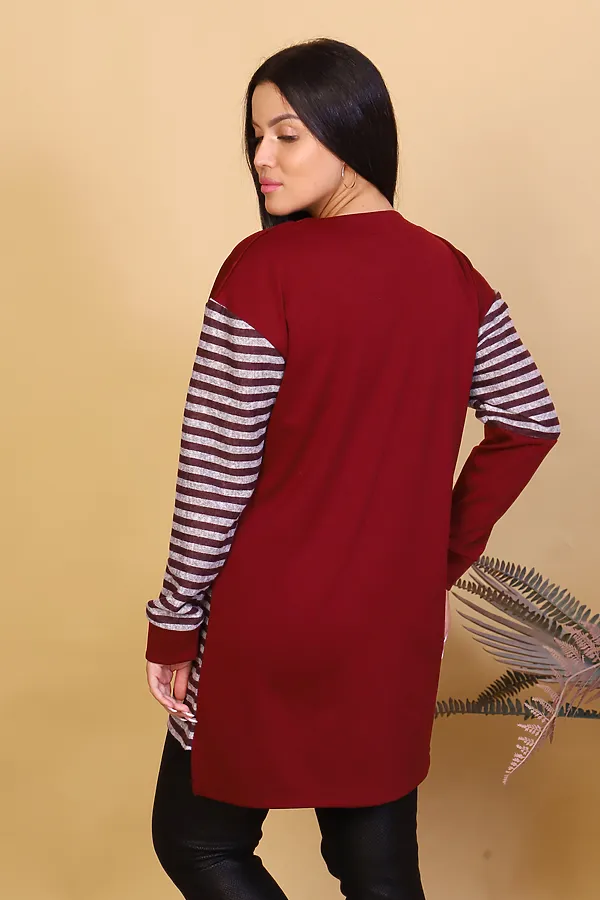Туника 31575 НАТАЛИ, бордо - фото 2