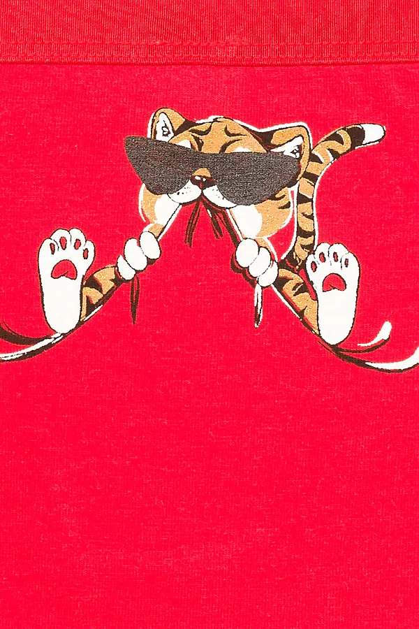 Трусы 3 шт. PELICAN, красный/темно-серый/белый - фото 2