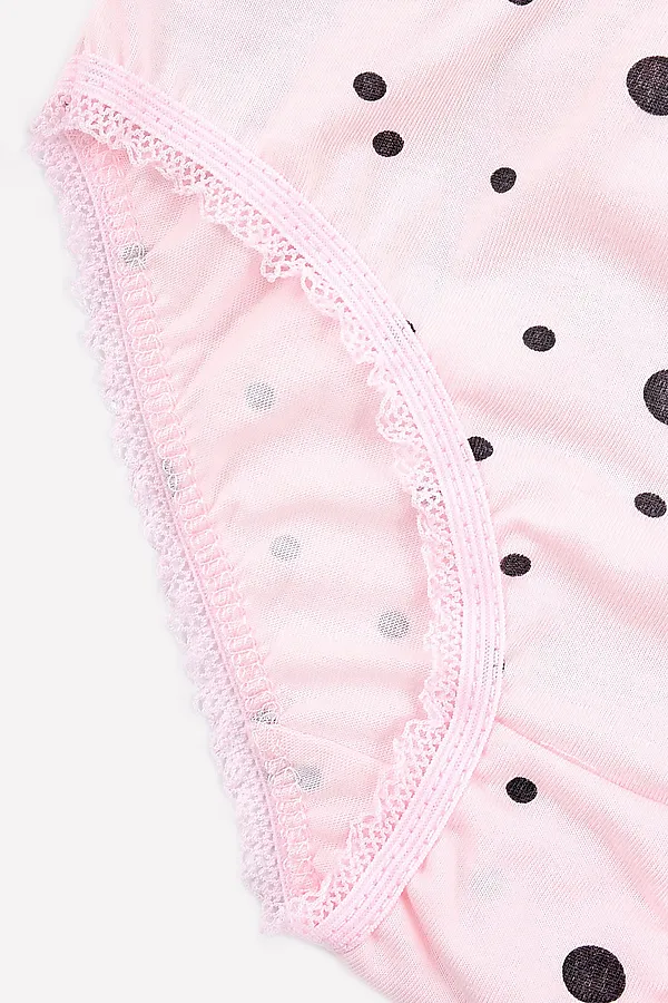 Трусы  3 шт. CROCKID, точки на пыльно-розовом - фото 2