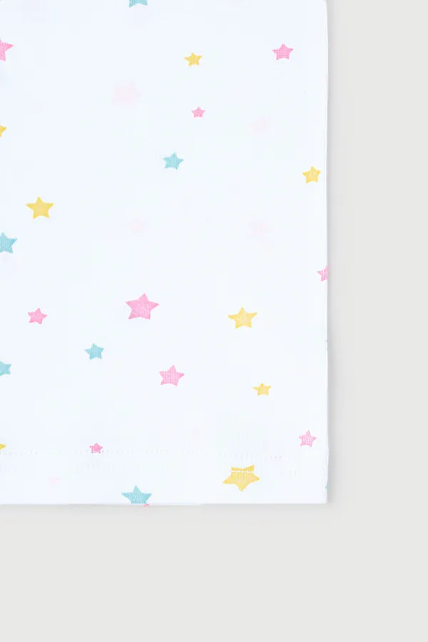 Майка CROCKID SALE, радужный звездопад на белом - фото 2