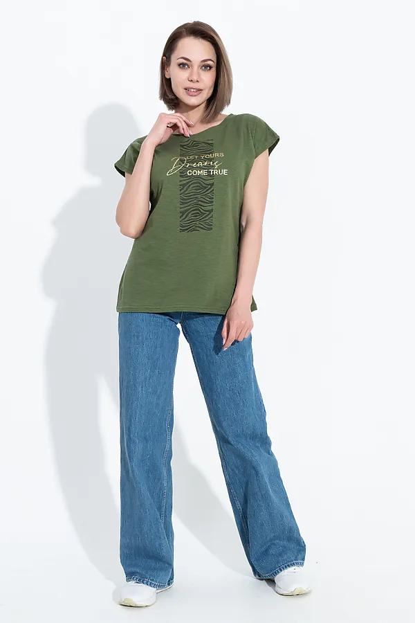 Футболка 24355 НАТАЛИ, хаки - фото 2