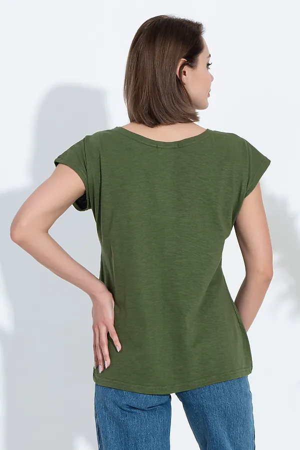 Футболка 24355 НАТАЛИ, хаки - фото 2