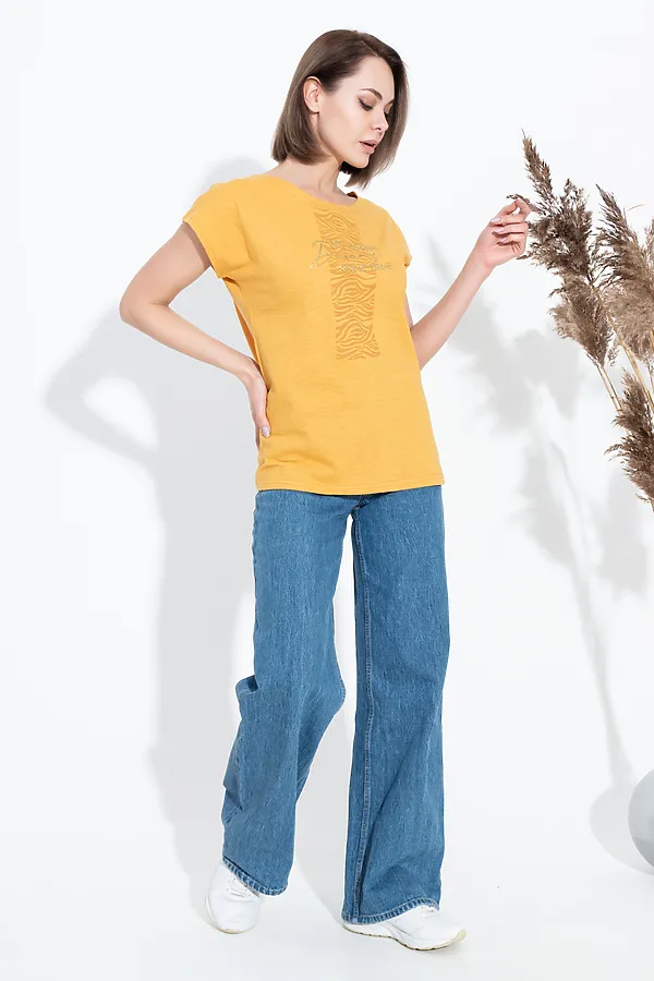 Футболка 24355 НАТАЛИ, горчица - фото 2