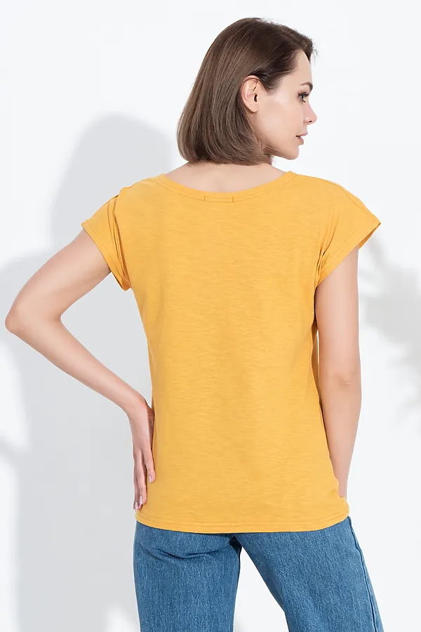 Футболка 24355 НАТАЛИ, горчица - фото 2