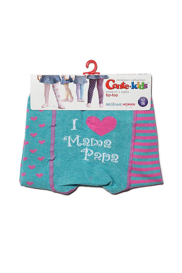 Колготки CONTE KIDS, бирюза-розовый - фото 2