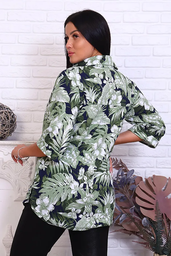 Туника  6737 НАТАЛИ, зеленый - фото 2