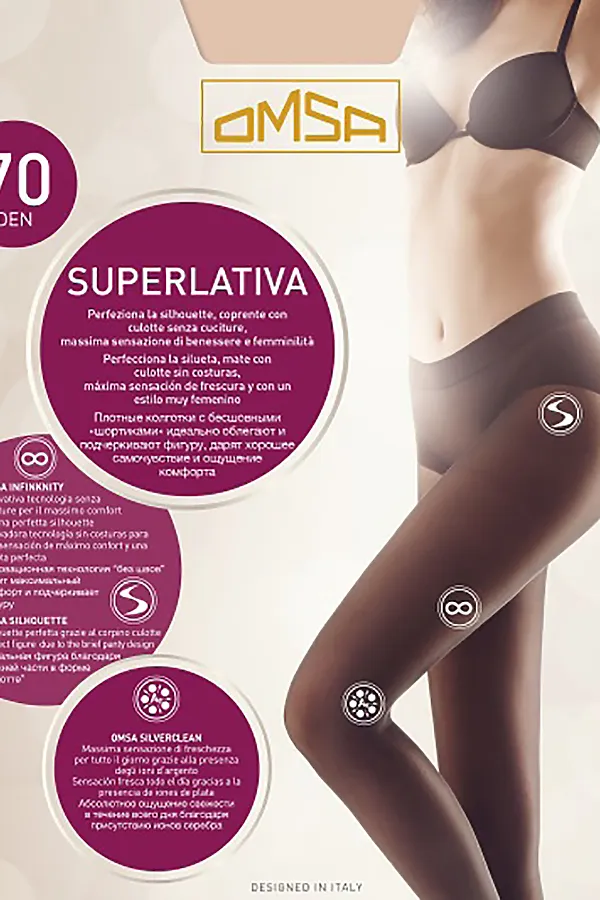 Колготки OMSA, черный - фото 2