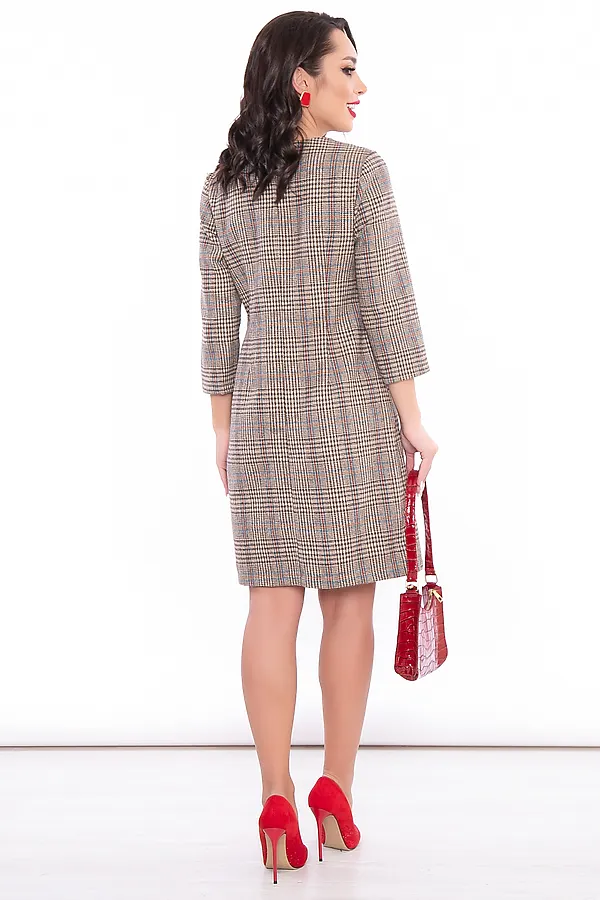 Платье LADY TAIGA, клетка - фото 2