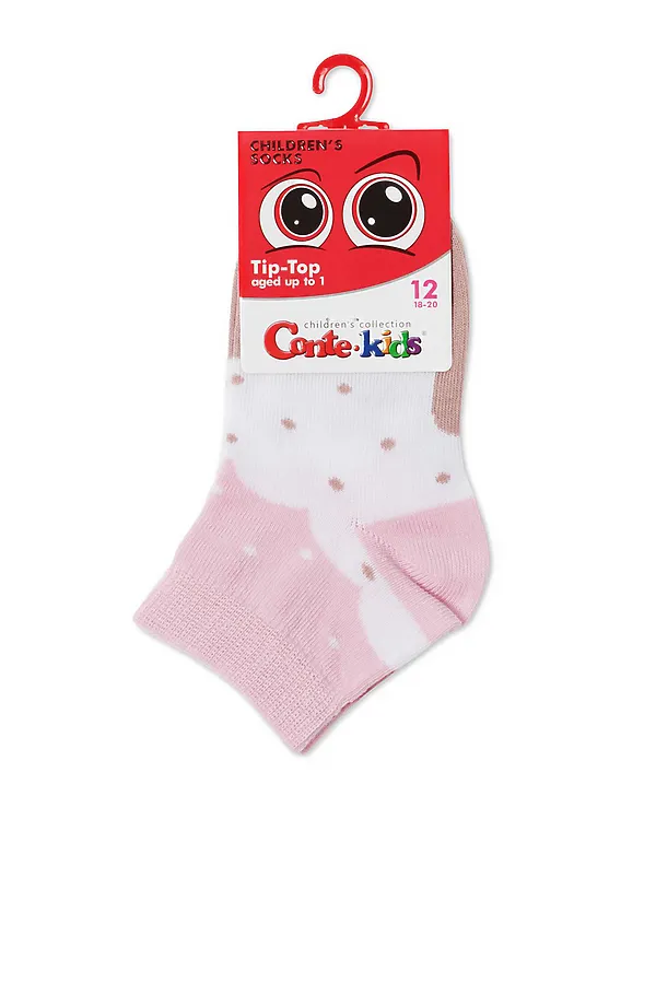 Носки CONTE KIDS, белый-светло-розовый - фото 2