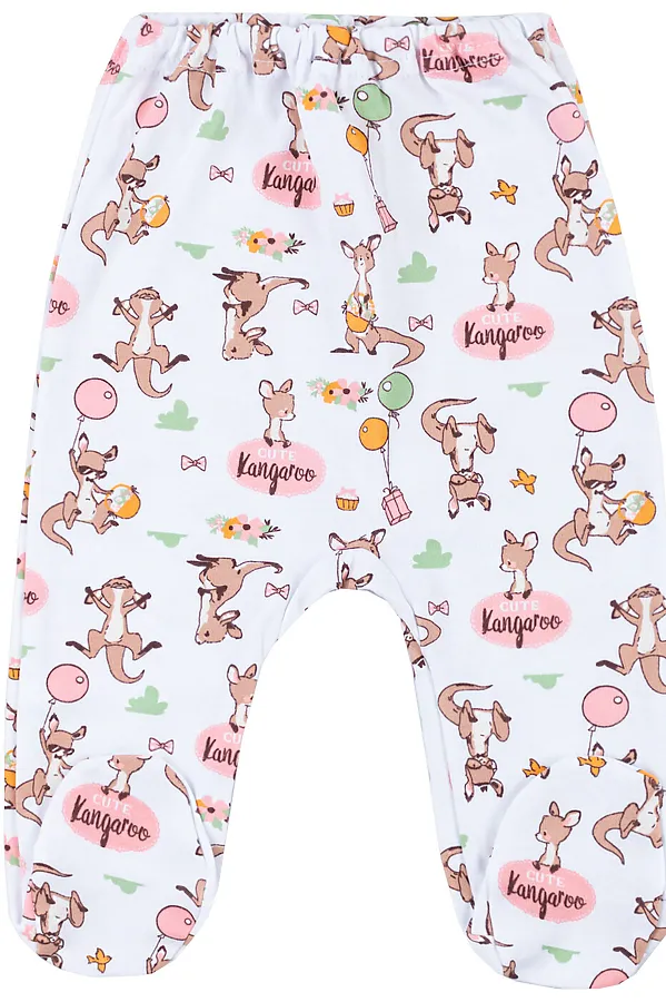 Ползунки YOULALA, белый, розовый - фото 2