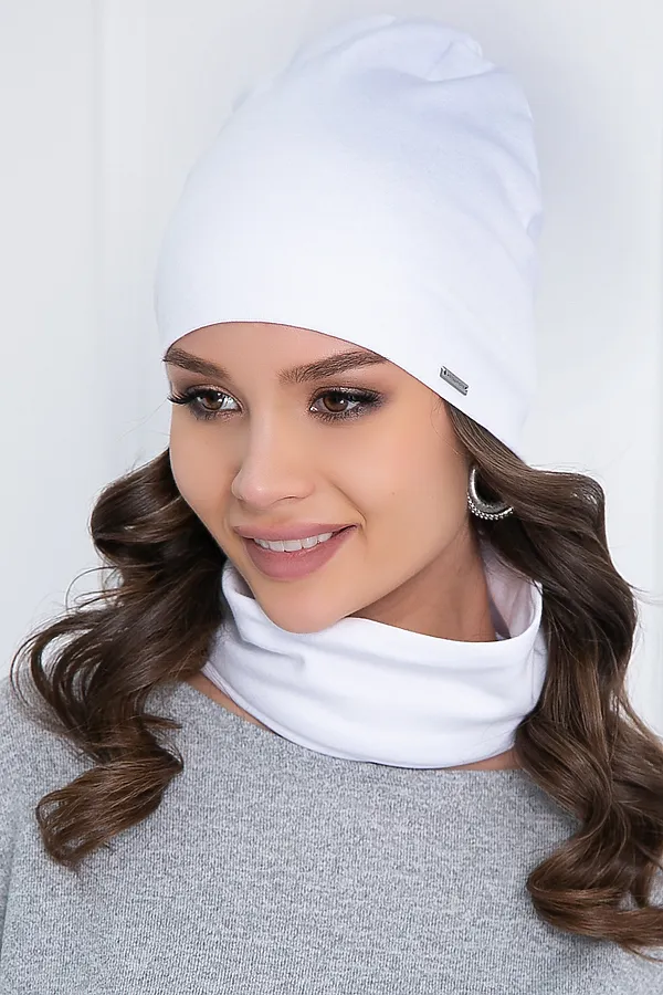 Комплект (Шапка+Шарф) BELLOVERA, белый - фото 2