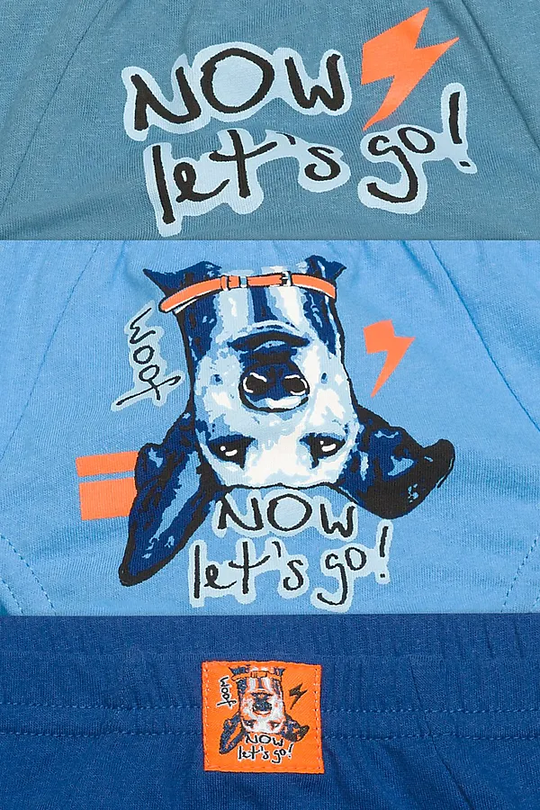 Трусы 3 шт. PELICAN, джинс/голубой/синий - фото 2