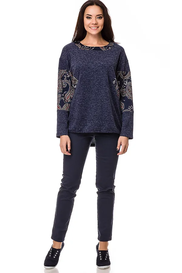 Блузка FIFTYPATES, синий абстракция - фото 2